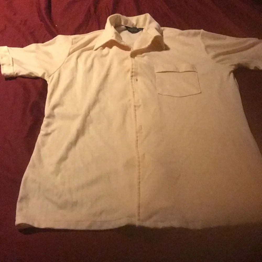 JC Penny Yellow Button Down Shirt sz. M
